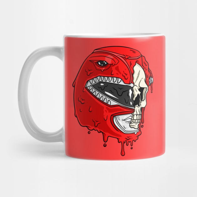 Red Half Skull Ranger by CalebLindenDesign